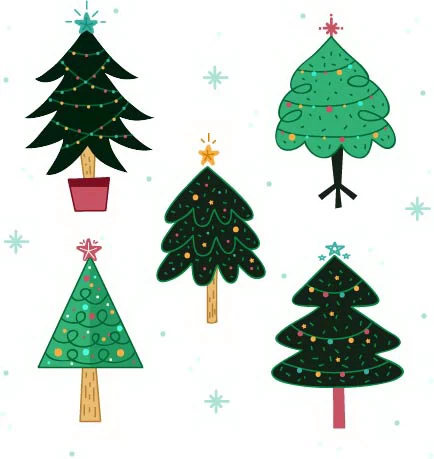 圣诞节元素252套(圣诞老人圣诞树图标LOGO插画材AI矢量ai格式+psd分层图素材)(194)